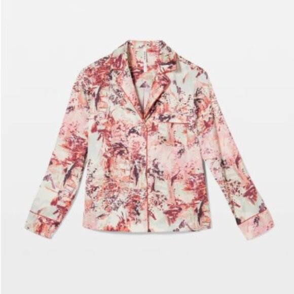 NWT Soma Satin Notch Collar Top & Short Pajama Set - Picture 6 of 6